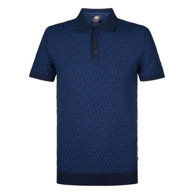 Petrol Industries Heren polo- m-1050-kwc206 5178 navy blue Petrol M 1050 KWC206 5178NavyBlue large