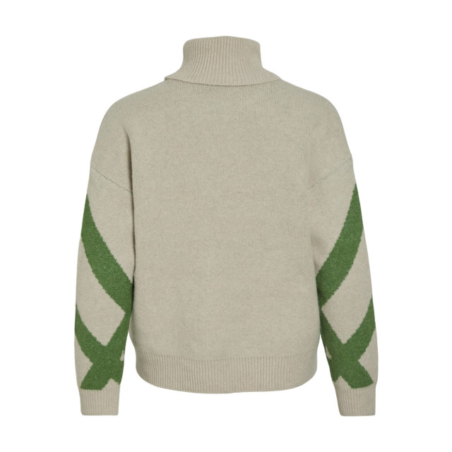 Vila Vicille rollneck ls jacquard knit zand dessin 4219.06.0026 large