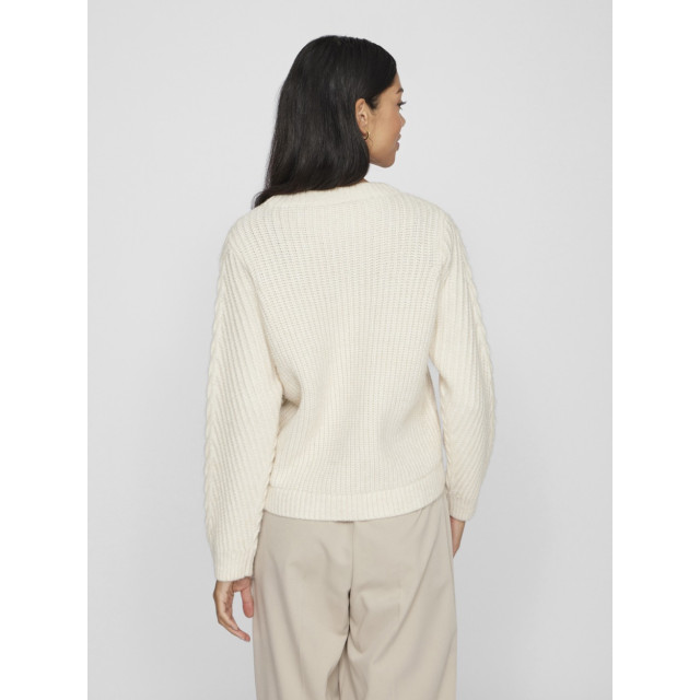 Vila Vierin ls o-neck cable knit top ecru 4219.03.0037 large