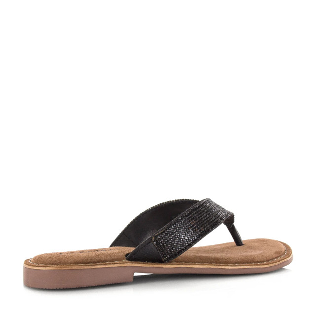 Lazamani leren slippers met strass-ste teenslippers dames LA75803 large
