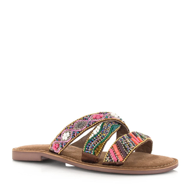 Lazamani versierde slippers met suède leren slippers dames LA75437 large