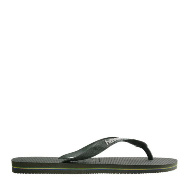 Havaianas brasil logo | green/olive teenslippers unisex 4110850.5983 large
