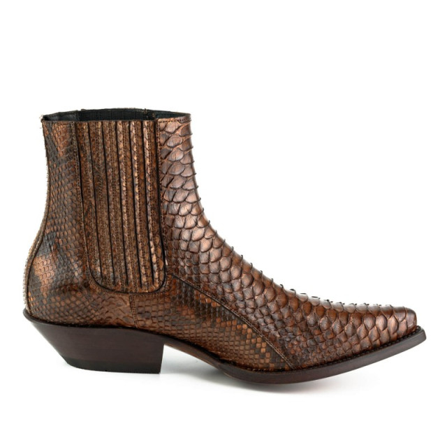 Mayura Boots Cowboy laarzen 2575- cognac- size 41 2575-PYTHON COGNAC- Size 41 large