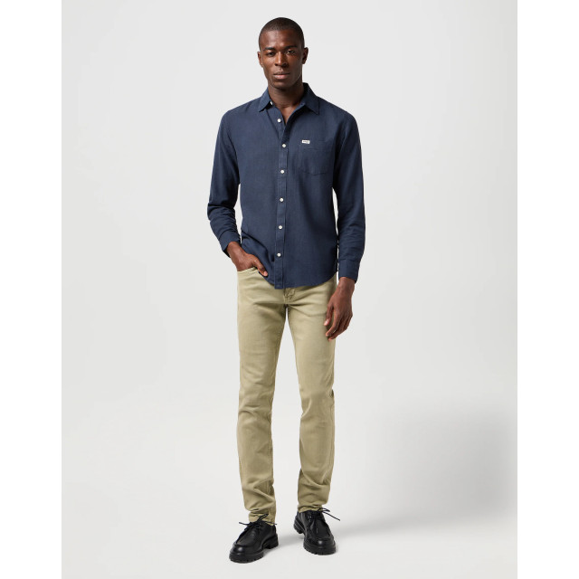 Wrangler Greensboro heren regular-fit jeans dark tea WRANGLER 112362437 Greensboro DarkTea large