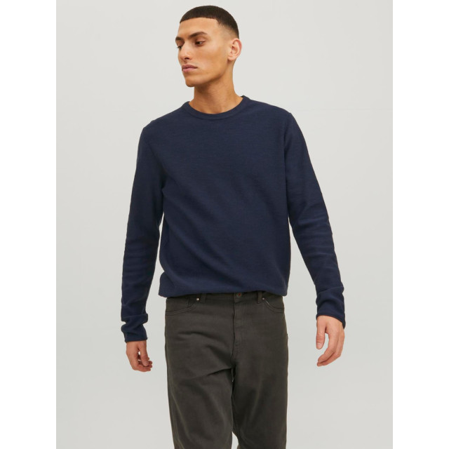 Jack & Jones Summer knit crew neck 12254765-NVY-L large