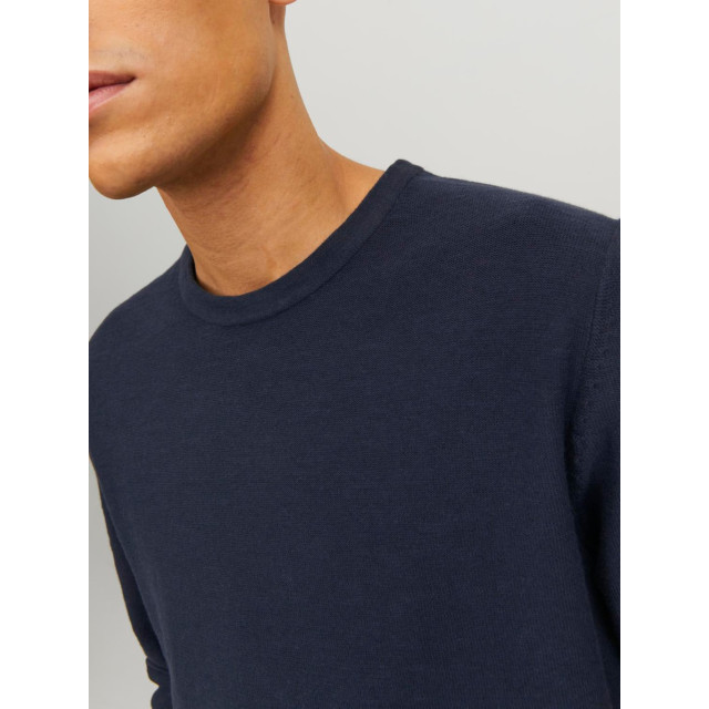 Jack & Jones Summer knit crew neck 12254765-NVY-L large
