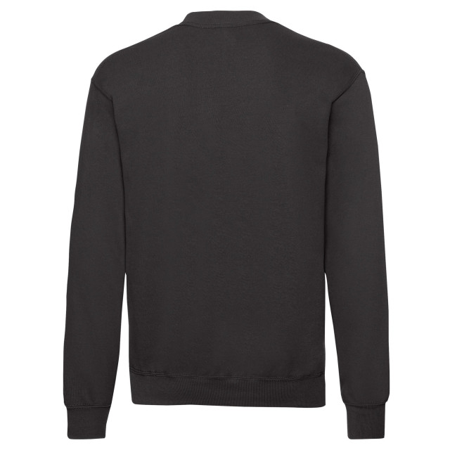 Fruit of the Loom Uniseks klassiek ingelegd sweatshirt voor volwassenen UTLT1965_black large