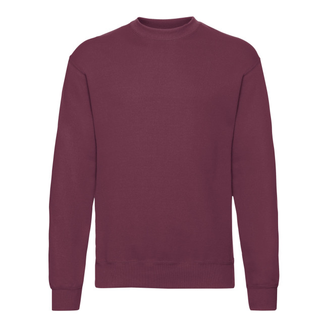Fruit of the Loom Uniseks klassiek ingelegd sweatshirt voor volwassenen UTLT1965_burgundy large