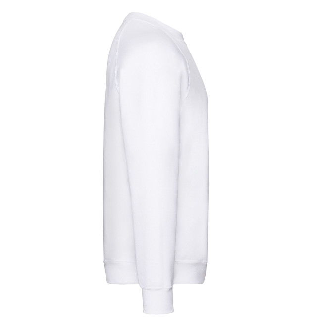 Fruit of the Loom Uniseks klassiek effen raglan sweatshirt voor volwassenen UTLT1996_white large