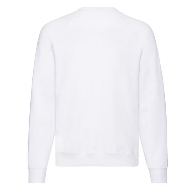 Fruit of the Loom Uniseks klassiek effen raglan sweatshirt voor volwassenen UTLT1996_white large