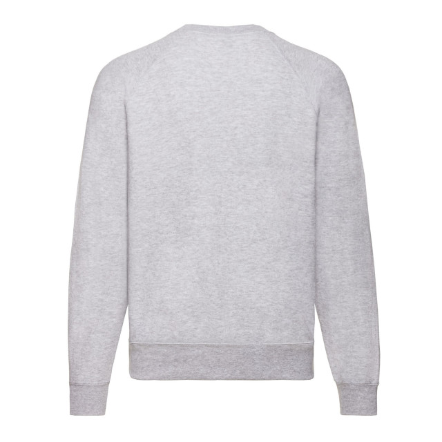 Fruit of the Loom Uniseks klassiek effen raglan sweatshirt voor volwassenen UTLT1996_heathergrey large