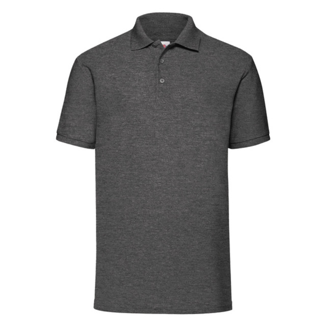 Fruit of the Loom Heren 65/35 piqué poloshirt UTLT2001_darkheathergrey large