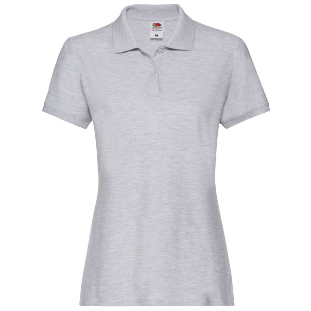 Fruit of the Loom Dames premium heather poloshirt UTLT1943_grey large