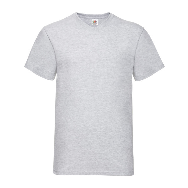 Fruit of the Loom Unisex adult waardevol heide v hals t-shirt UTLT1958_heathergrey large