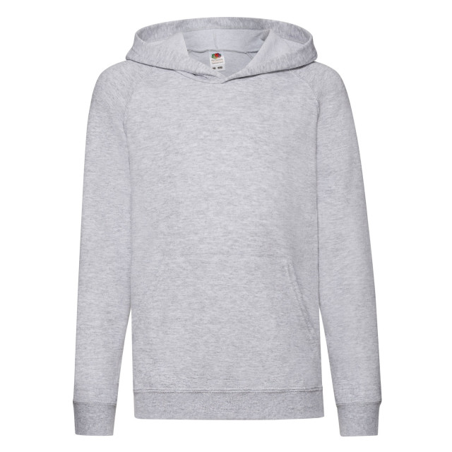 Fruit of the Loom Lichtgewicht hoodie kinderen/kinderen UTLT1959_heathergrey large