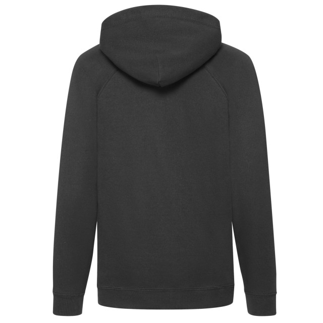 Fruit of the Loom Lichtgewicht hoodie kinderen/kinderen UTLT1959_black large
