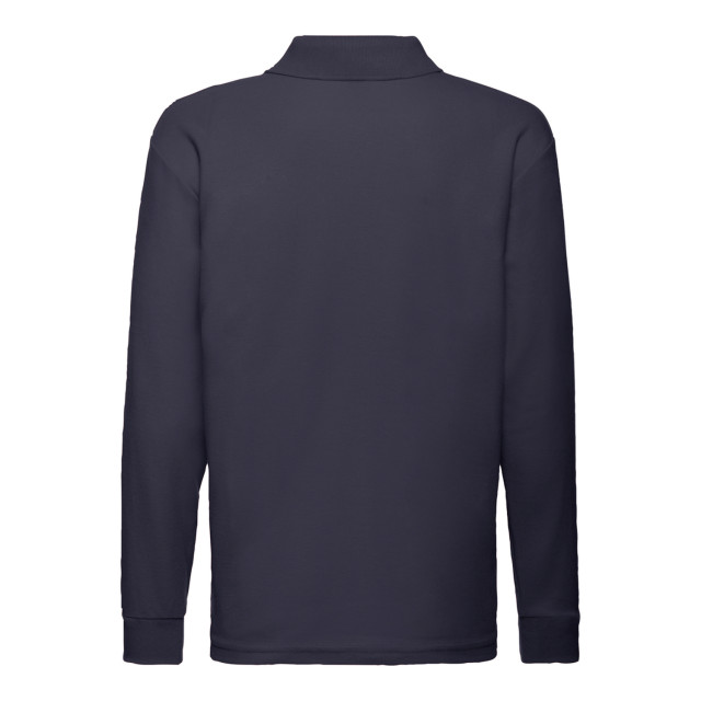 Fruit of the Loom Polo shirt met lange mouwen voor kinderen/kinderen UTLT1891_deepnavy large