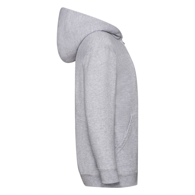 Fruit of the Loom Kinder/kids classic heather hooded jacket UTLT1944_heathergrey large