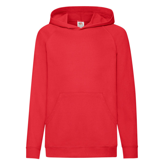 Fruit of the Loom Lichtgewicht hoodie kinderen/kinderen UTLT1959_red large