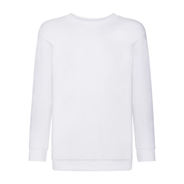 Fruit of the Loom Klassiek effen sweatshirt voor kinderen/kinderen UTLT1377_white large
