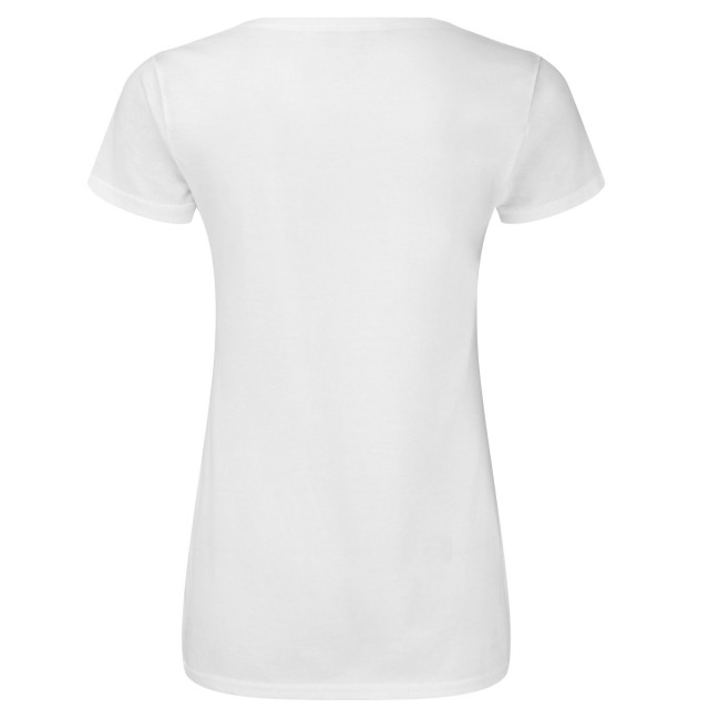Fruit of the Loom Dames iconic 140 v hals t-shirt UTLT1425_white large