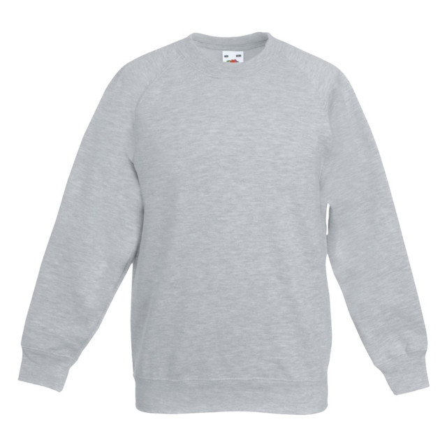 Fruit of the Loom Sweatshirt voor kinderen/kinderen premium heather set-in UTLT1386_heathergrey large
