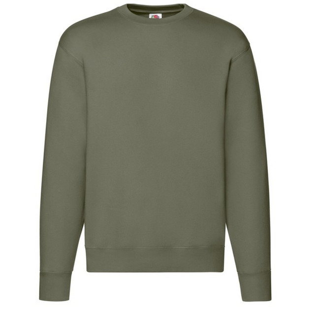 Fruit of the Loom Heren premium ingelegd sweatshirt UTLT1358_classicolive large
