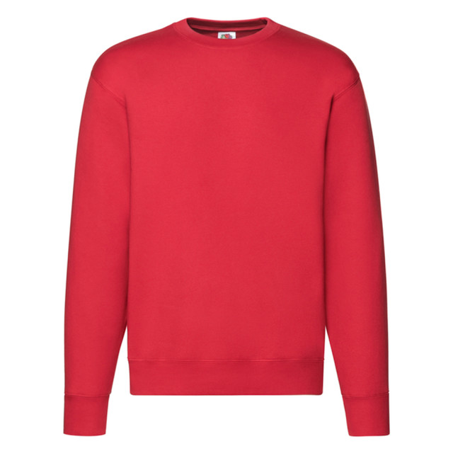 Fruit of the Loom Heren premium ingelegd sweatshirt UTLT1358_red large