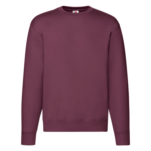 Fruit of the Loom Heren premium ingelegd sweatshirt UTLT1358_burgundy large