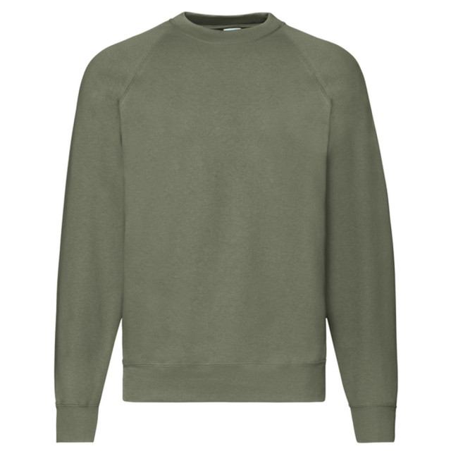 Fruit of the Loom Uniseks klassiek raglan sweatshirt voor volwassenen UTLT2391_classicolive large