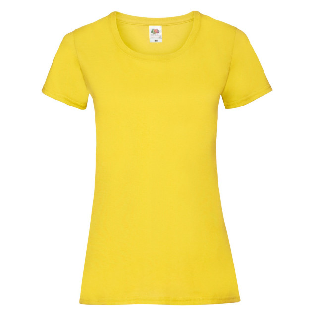 Fruit of the Loom Dames valueweight t-shirt UTLT2232_yellow large