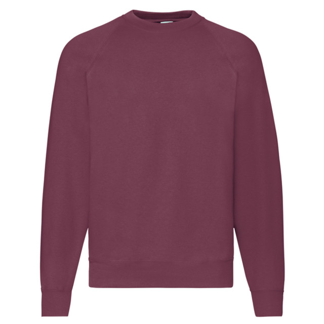 Fruit of the Loom Uniseks klassiek raglan sweatshirt voor volwassenen UTLT2391_burgundy large