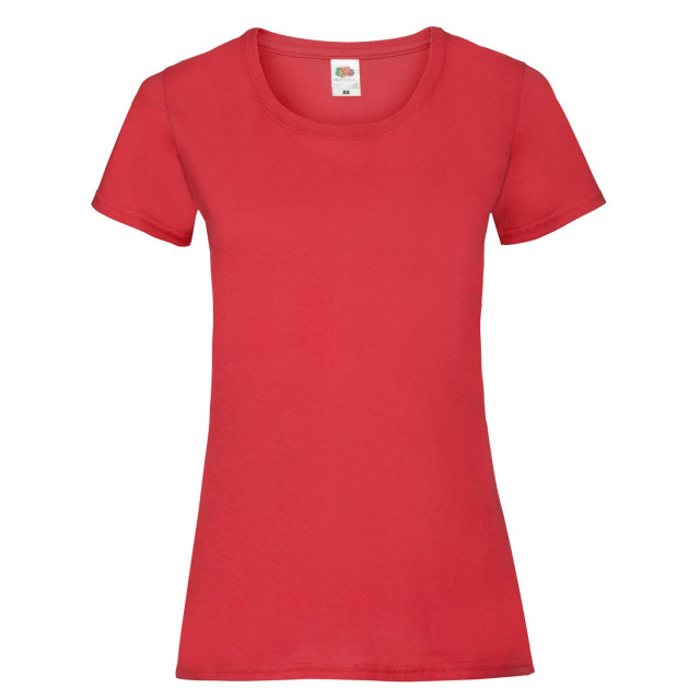 Fruit of the Loom Dames valueweight t-shirt UTLT2232_red large