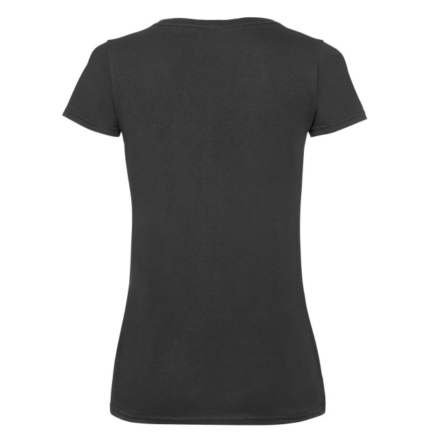 Fruit of the Loom Dames valueweight v hals t-shirt UTLT2261_black large