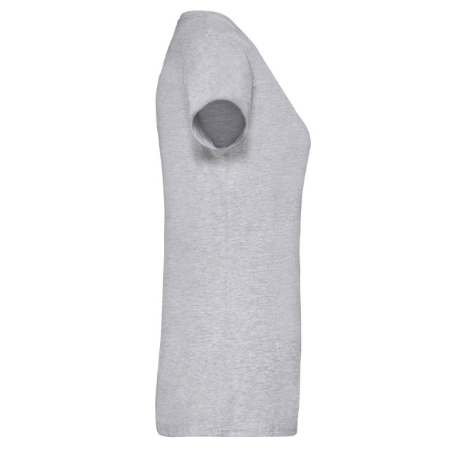 Fruit of the Loom Dames valueweight v hals t-shirt UTLT2261_heathergrey large