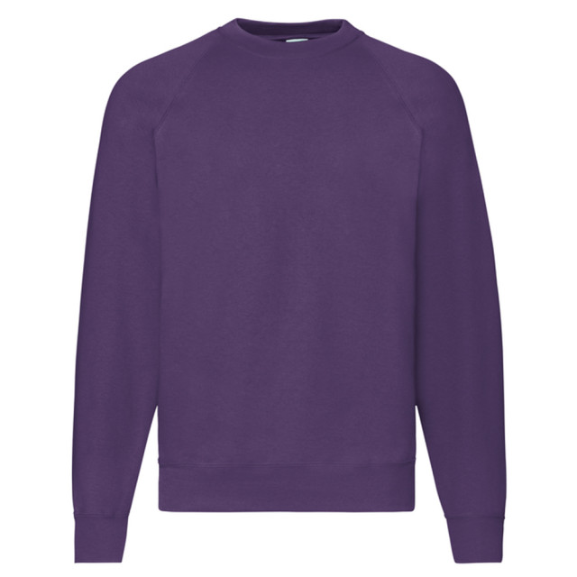 Fruit of the Loom Uniseks klassiek raglan sweatshirt voor volwassenen UTLT2391_purple large