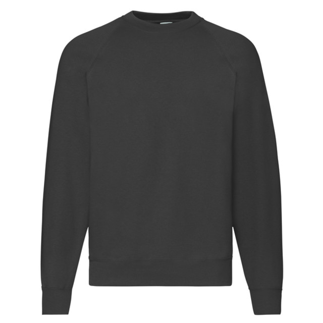 Fruit of the Loom Uniseks klassiek raglan sweatshirt voor volwassenen UTLT2391_black large