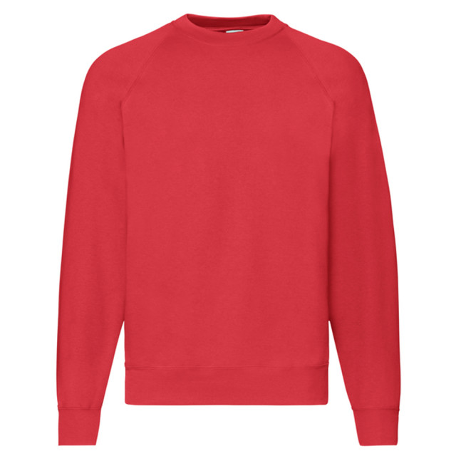 Fruit of the Loom Uniseks klassiek raglan sweatshirt voor volwassenen UTLT2391_red large
