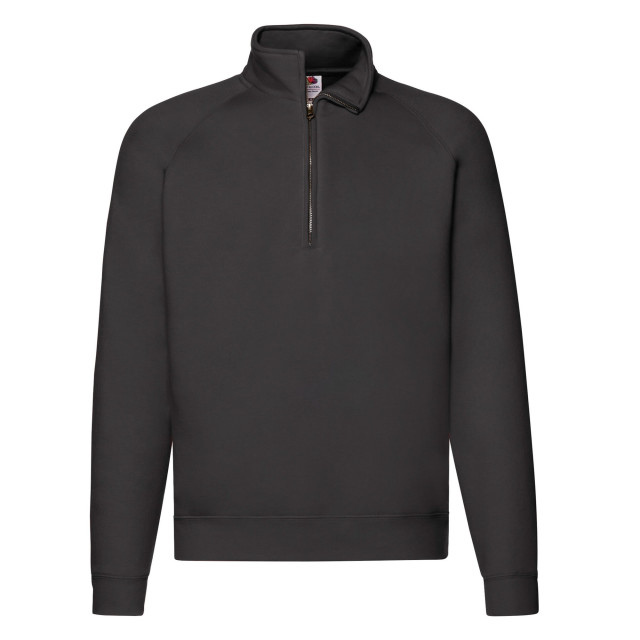 Fruit of the Loom Unisex premium sweatshirt met kwart ritssluiting voor volwassenen UTLT2194_black large