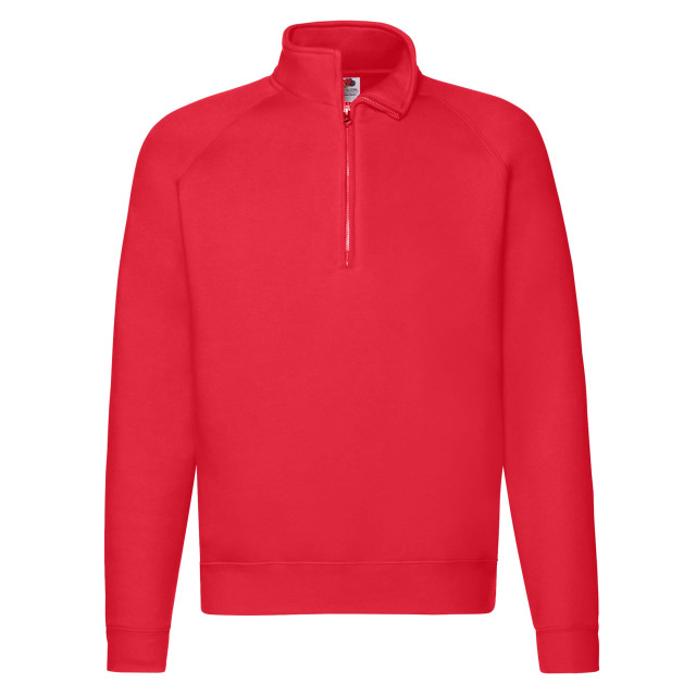 Fruit of the Loom Unisex premium sweatshirt met kwart ritssluiting voor volwassenen UTLT2194_red large