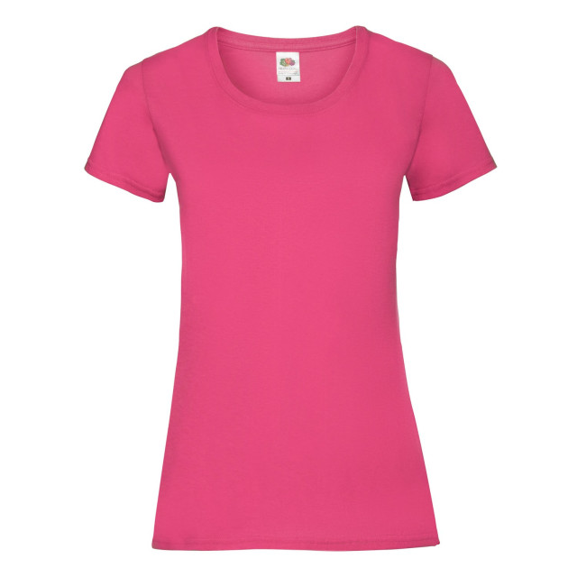 Fruit of the Loom Dames valueweight t-shirt UTLT2232_fuchsia large