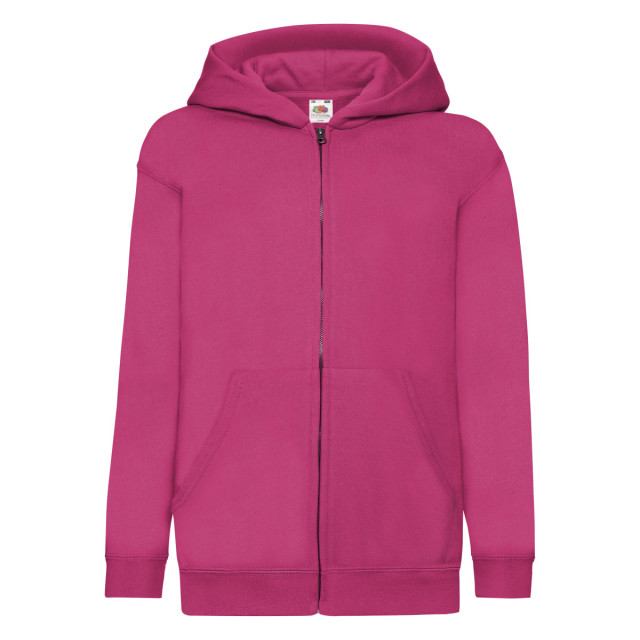 Fruit of the Loom Kinder/kids klassiek jasje met capuchon UTLT2198_fuchsia large