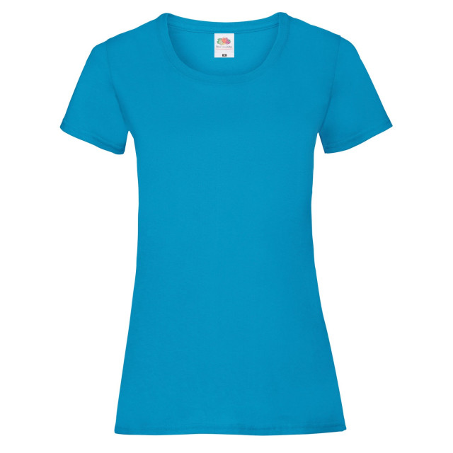 Fruit of the Loom Dames valueweight t-shirt UTLT2232_azureblue large