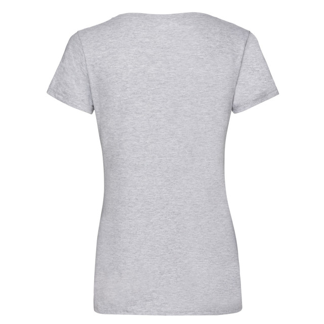 Fruit of the Loom Dames valueweight v hals t-shirt UTLT2261_heathergrey large