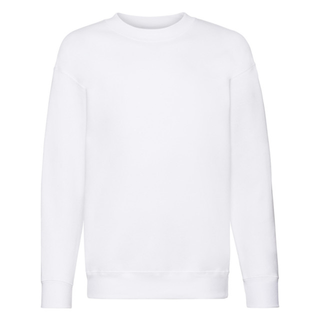 Fruit of the Loom Kinder/kids premium effen inzet sweatshirt UTLT2045_white large