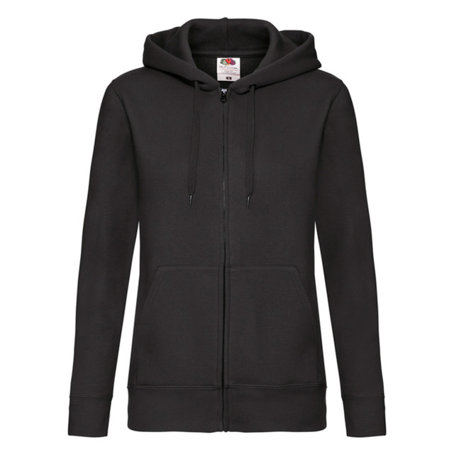 Fruit of the Loom Dames premium sweat hoodie UTLT2024_black large