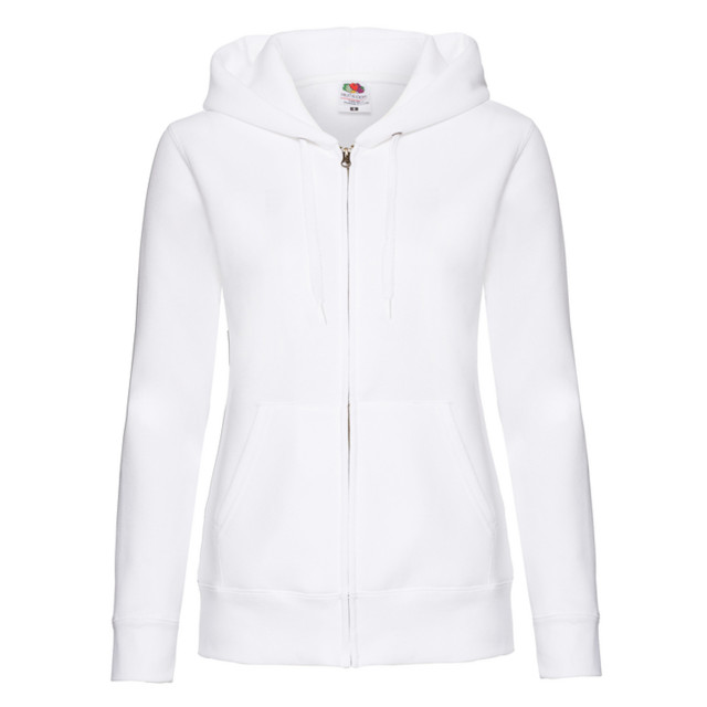 Fruit of the Loom Dames premium sweat hoodie UTLT2024_white large