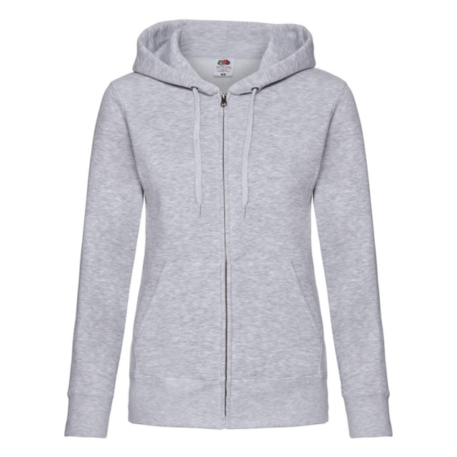 Fruit of the Loom Dames premium sweat hoodie UTLT2024_heathergrey large