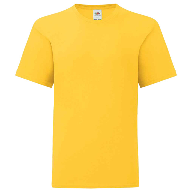 Fruit of the Loom Kinderen/kinderen iconisch t-shirt UTLT3179_sunflower large