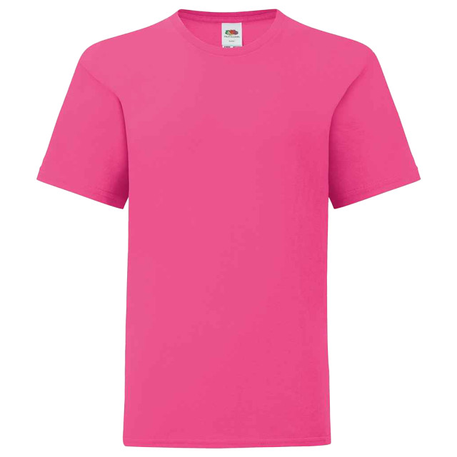 Fruit of the Loom Kinderen/kinderen iconisch t-shirt UTLT3179_fuchsia large